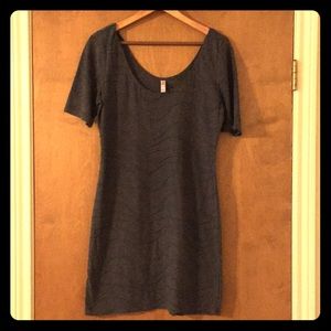 Xhilaration Grey Fitted Dress